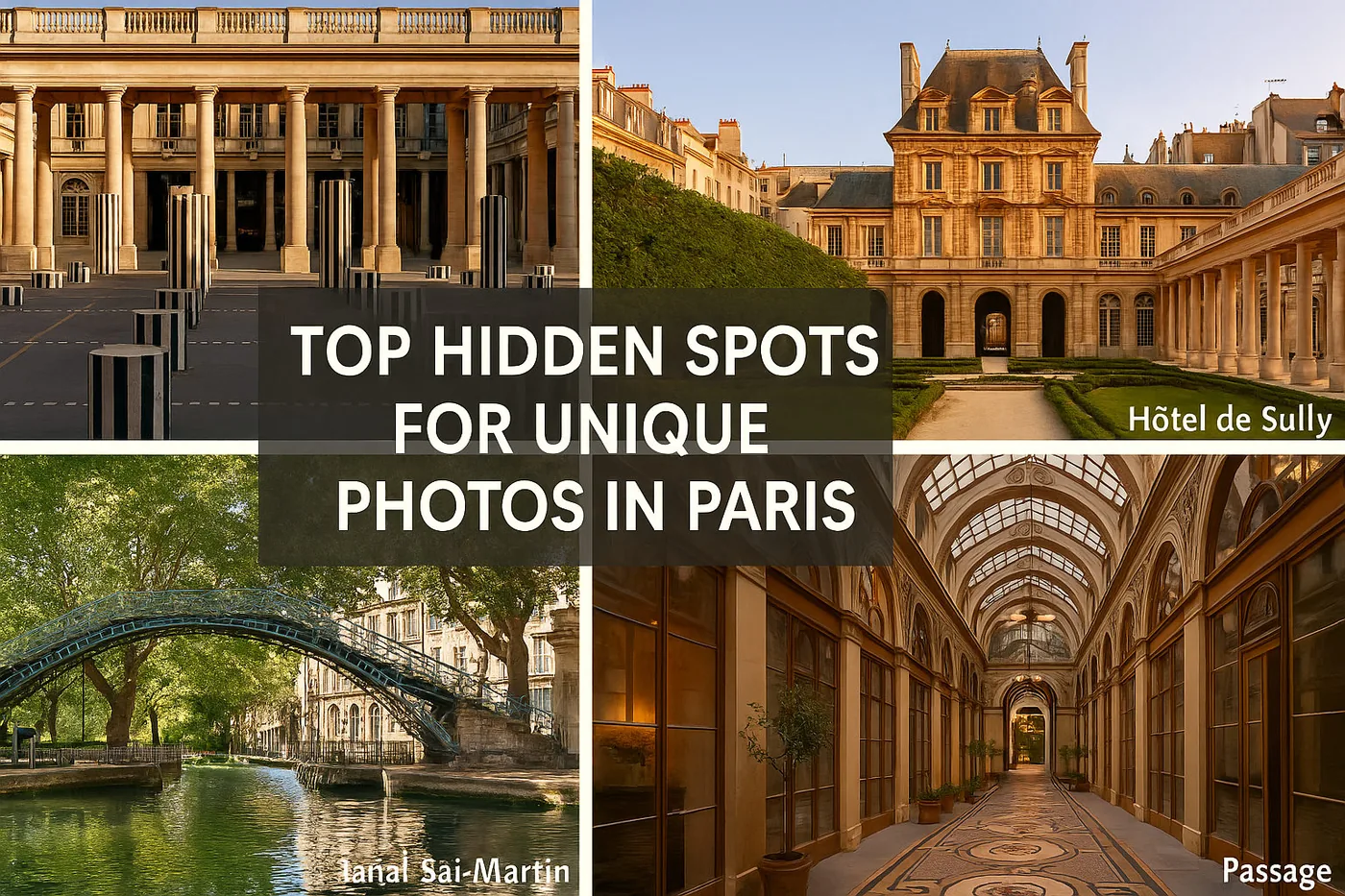 Top Hidden Spots for Unique Photos in Paris