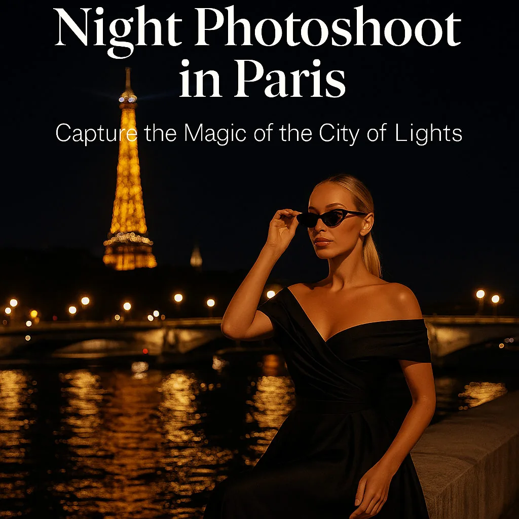 Night Photoshoot in Paris – Capture the Magic of the City of Lights